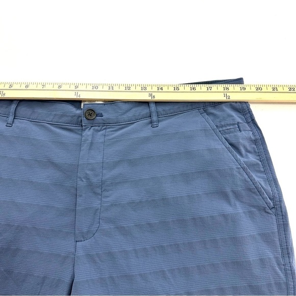 Hickey Freeman Active Golf Shorts Mens 38 Blue Flat Front Casual Chino Bottoms - Picture 7 of 10